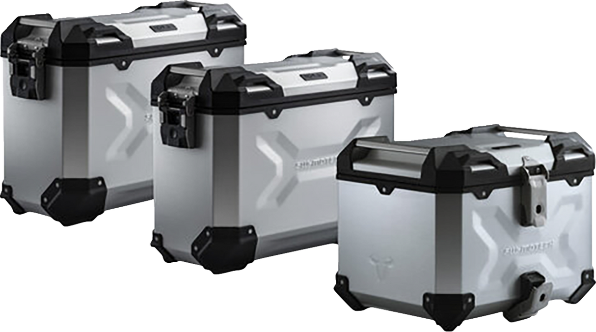 SW-MOTECH Adventure Luggage System - Silver - Moto Guzzi V85 '19-'23 ADV.17.925.75000/S