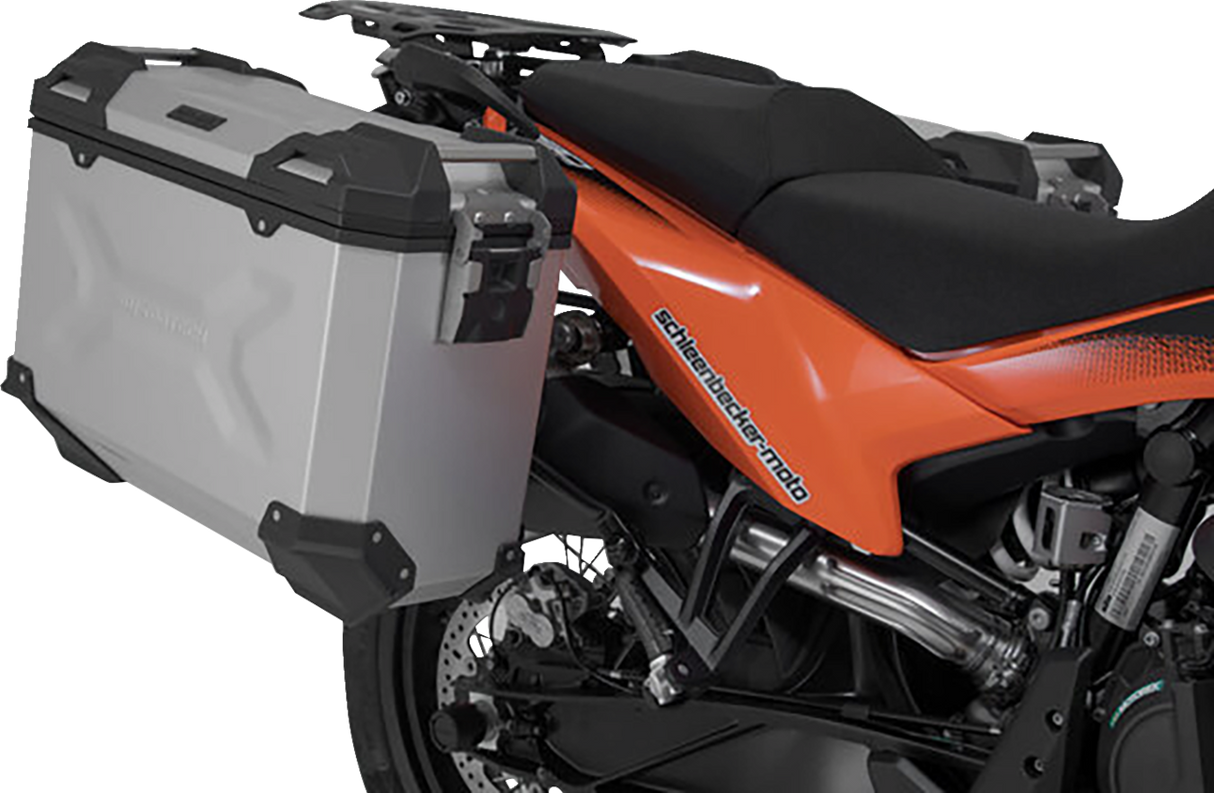 SW-MOTECH TRAX ADV Aluminum Case System - Silver - KTM Adventure 790/890/SMT 890 '19-'24 KFT.04.521.70001/S