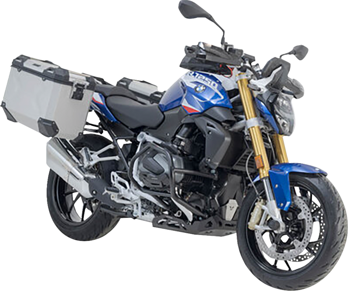 SW-MOTECH TRAX ADV Aluminum Case System - Silver - BMW R 1200/1250 R '14-'24 KFT.07.573.70100/S