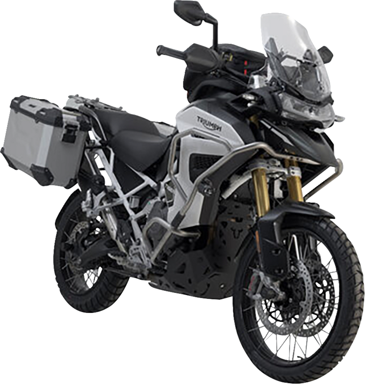 SW-MOTECH TRAX ADV Aluminum Case System - Silver - Triumph Tiger Explorer 1200 '22-'24 KFT.11.905.70102/S