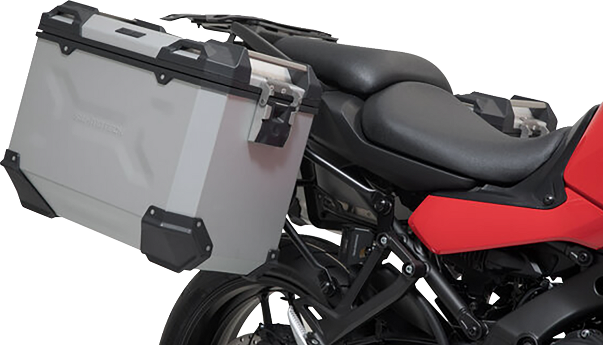SW-MOTECH TRAX ADV Aluminum Case System - Silver - Yamaha Tracer 9 GT '21-'24 KFT.06.921.70100/S