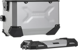 SW-MOTECH TRAX ADV Aluminum Case System - Silver - Suzuki V-Strom 650 '16-'24 KFT.05.876.70101/S