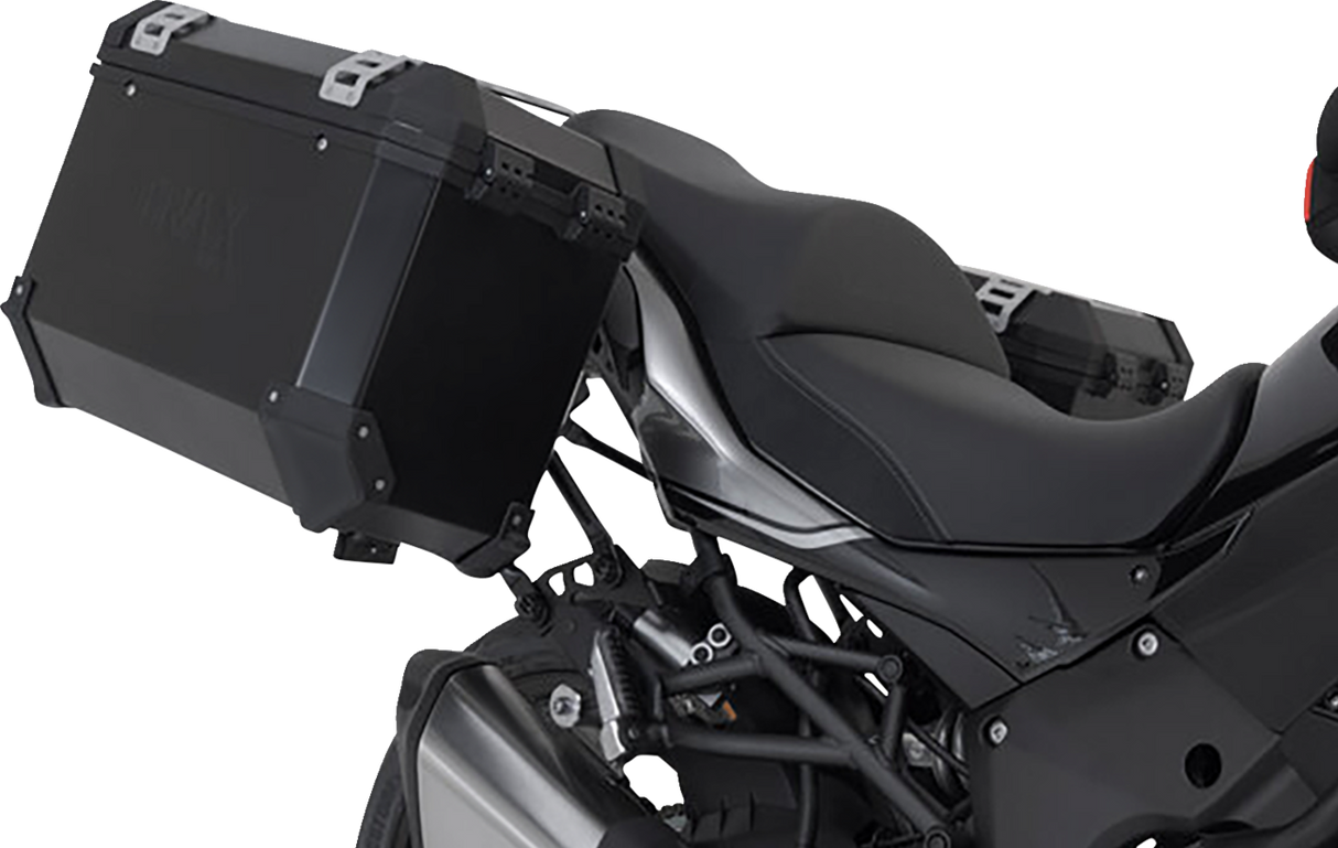 SW-MOTECH TRAX ADV Aluminum Case System - Black - Kawasaki Versys 1000 '18-'23 KFT.08.922.70101/B