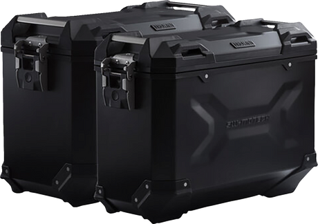 SW-MOTECH TRAX ADV Aluminum Case System - Black - Ducati DesertX '22-'24 KFT.22.995.70100/B