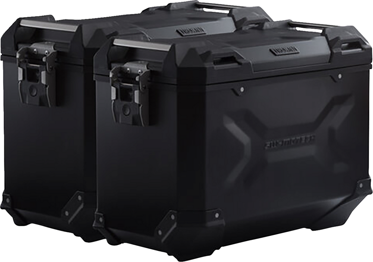 SW-MOTECH TRAX ADV Aluminum Case System - Black - Ducati Multistrada V4 '21-'24 KFT.22.822.70300/B