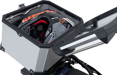 SW-MOTECH TRAX ADV Top Case System - Silver - Aprilia Tuareg 660 '22-'24 GPT.13.849.70000/S