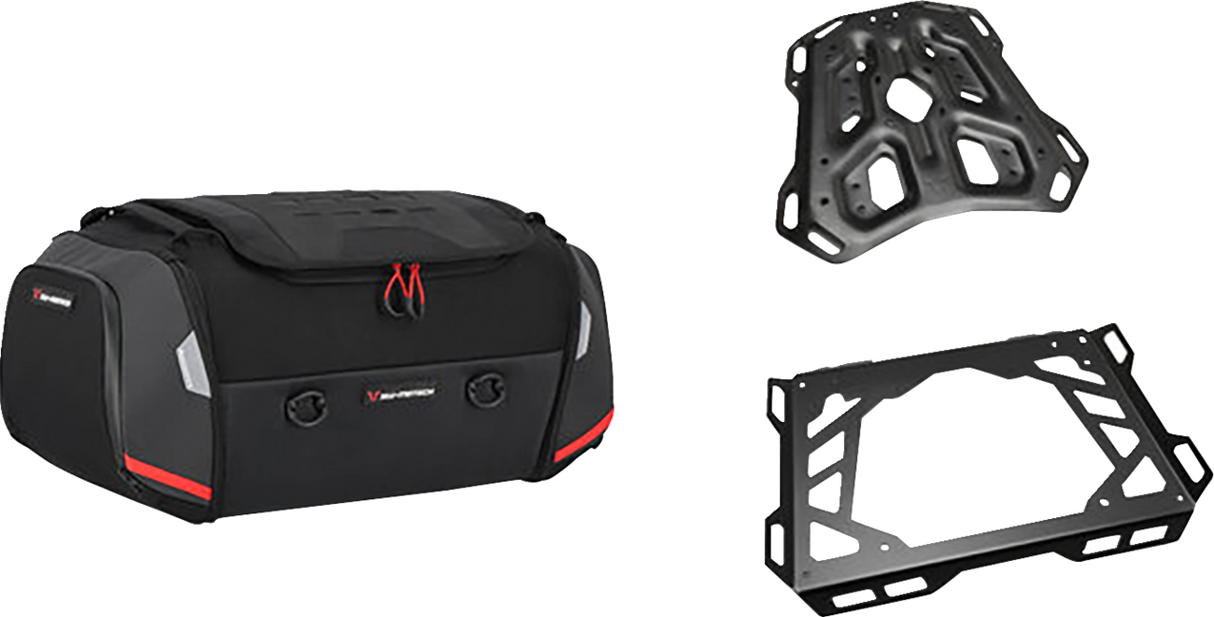 SW-MOTECH Rackpack Tail Bag System - Black - Suzuki VStrom '14-'24 GPT.05.440.30001