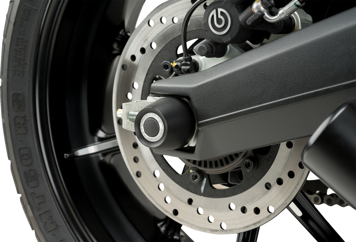 Puig Hi-Tech Parts 20158N Axle Sliders - Rear - Black - Pair - Ducati Scrambler | Street