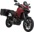 SW-MOTECH TRAX ADV Aluminum Case System - Black - Ducati Multistrada 950/1200/1260/V2 '15-'24 KFT.22.114.70002/B