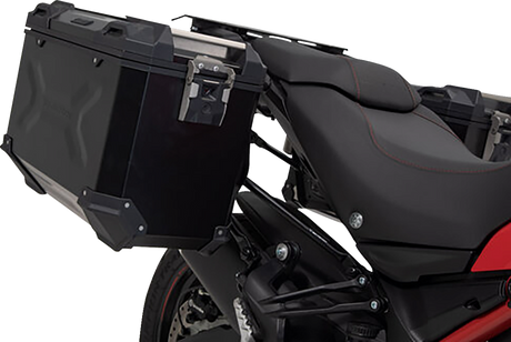 SW-MOTECH TRAX ADV Aluminum Case System - Black - Ducati Multistrada 950/1200/1260/V2 '15-'24 KFT.22.114.70002/B