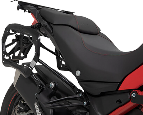 SW-MOTECH TRAX ADV Aluminum Case System - Black - Ducati Multistrada 950/1200/1260/V2 '15-'24 KFT.22.114.70002/B