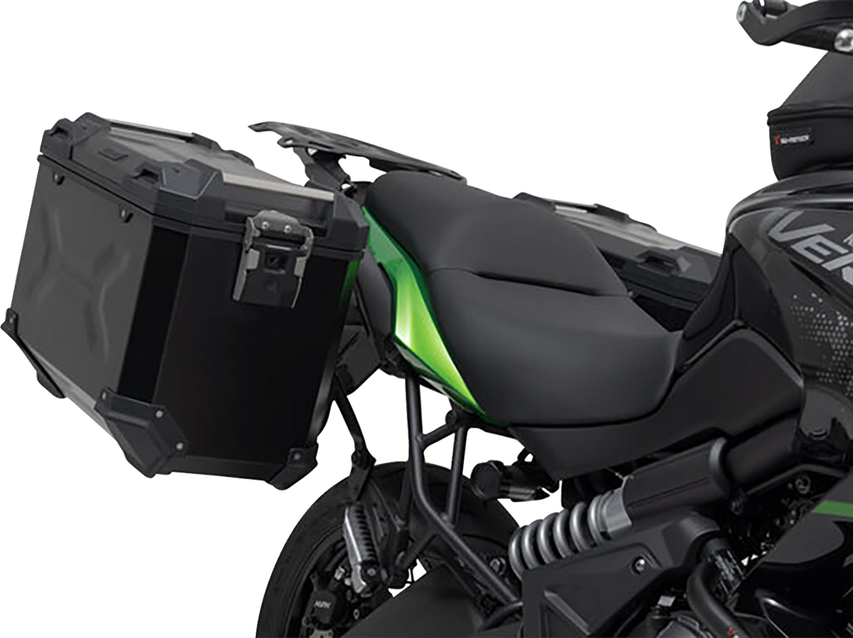 SW-MOTECH TRAX ADV Aluminum Case System - Black - Kawasaki Versys 650 '14-'24 KFT.08.518.70100/B