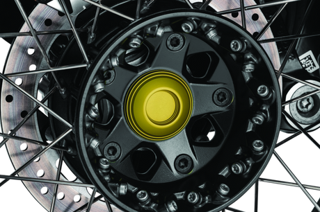 Kuryakyn Lodestar Rear Axle Sliders-BMW-Gold - Cycle City Outdoors