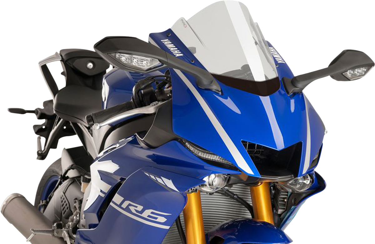 Puig Hi-Tech Parts 9723W Race Windscreen - 14-1/4" - Clear - Yamaha | Street