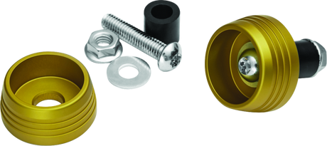 Kuryakyn Lodestar Axle Sliders Gold - Cycle City Outdoors