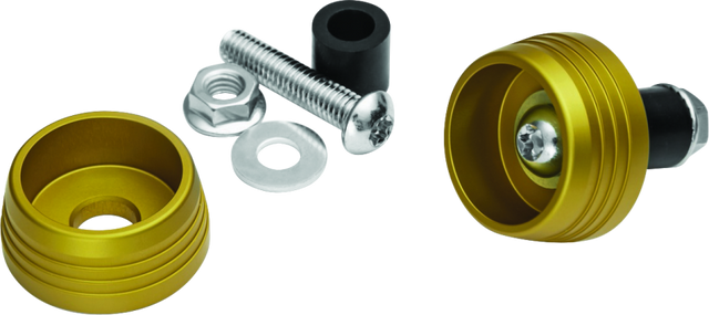 Kuryakyn Lodestar Axle Sliders Gold - Cycle City Outdoors