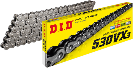 DID M530VX3X116ZB 530 VX3 - Drive Chain - 116 Links - Natural | Adventure/ATV/UTV