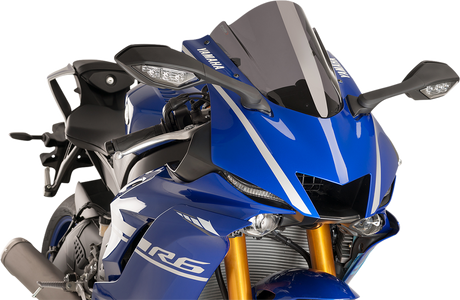 Puig Hi-Tech Parts 9723F Race Windscreen - 14-1/4" - Dark Smoke - Yamaha | Street
