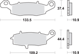 SBS Sintered Brake Pads - 886LS (Kawasaki Vulcan 900 Classic LT / Suzuki M90 Boulevard 2001–2017)