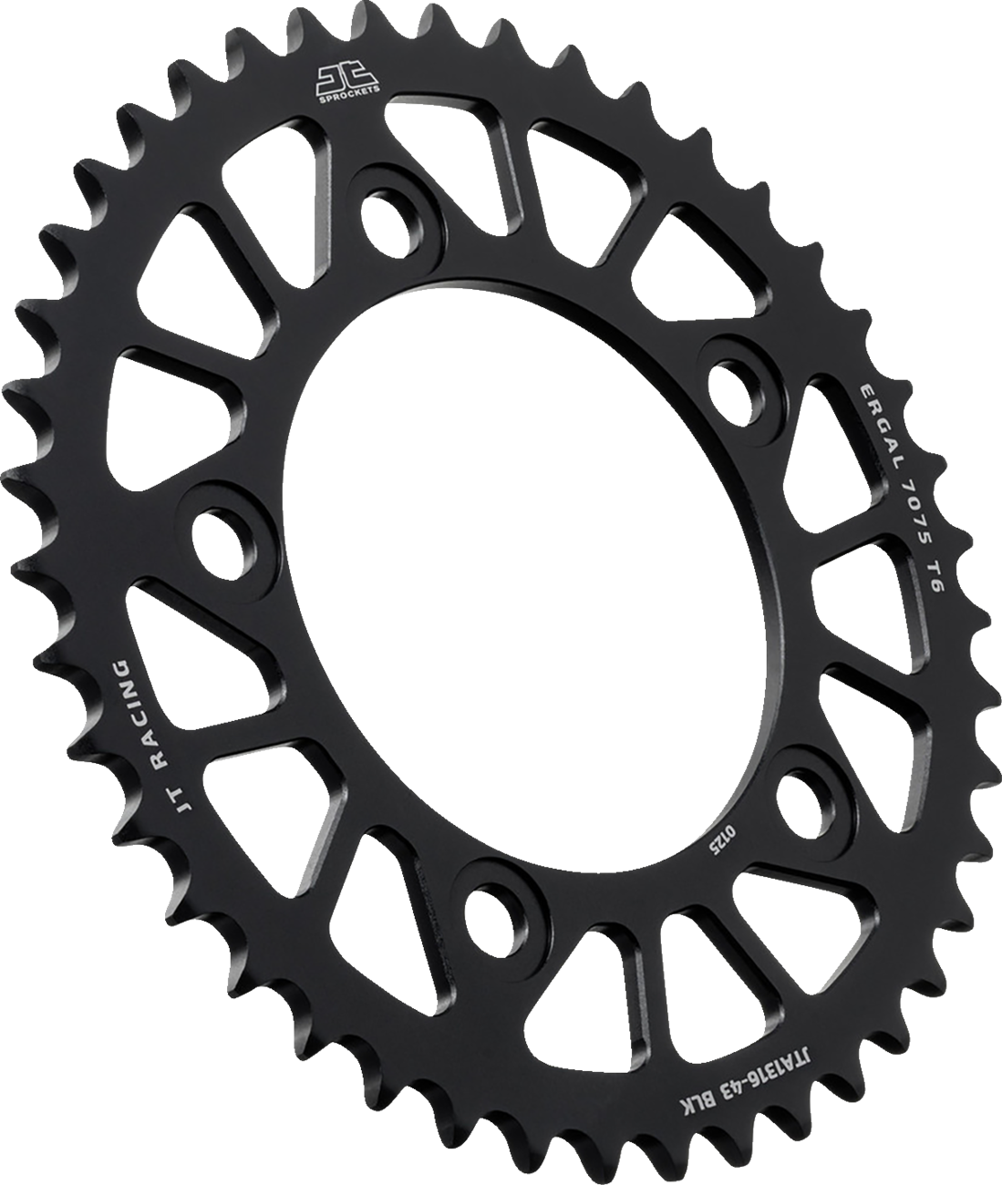 JT SPROCKETS JTA1316.43BLK Rear Sprocket - Aluminum - 43 Tooth - Black - Honda | Street