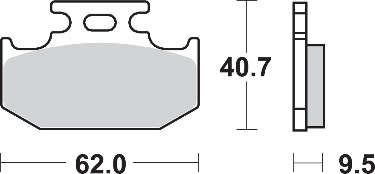 SBS Sintered Rear Brake Pads - 648SI (Suzuki / Yamaha / Husqvarna 1989–2018)