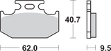 SBS Sintered Rear Brake Pads - 648SI (Suzuki / Yamaha / Husqvarna 1989–2018)