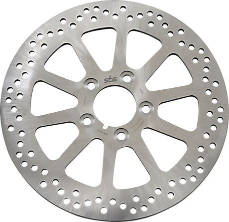 SBS Stainless Steel Brake Rotor, Rear - 5154 (Harley-Davidson Electra Glide Police FLHTPI / FLHR Road King / FLHX Street Glide 2008–2021)
