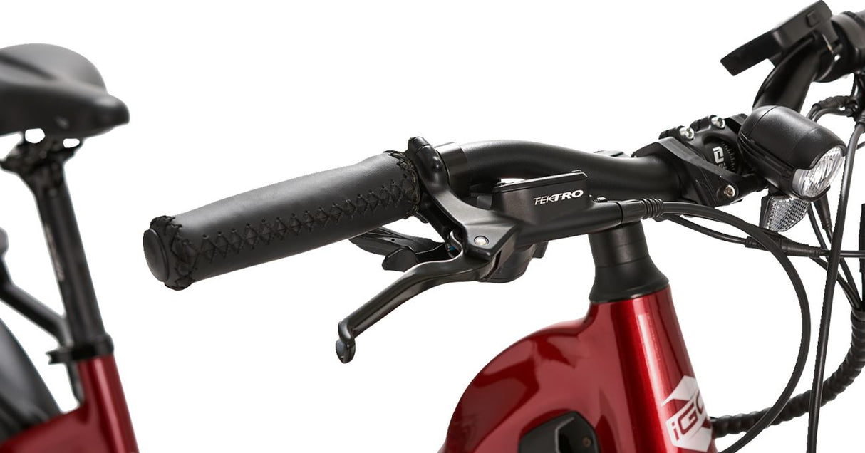 IGO - Discovery Rosemont LS E-Bike - Burgundy - Step Through