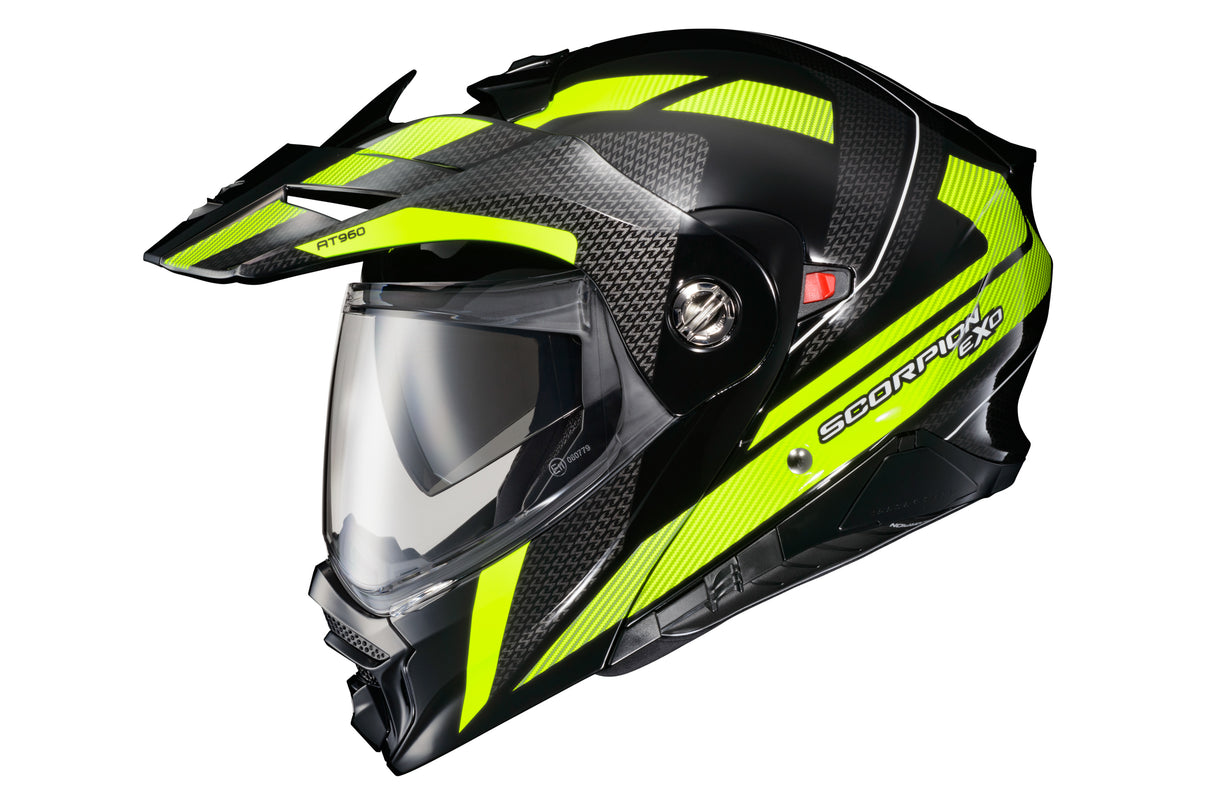 Scorpion - Exo At960 Modular Helmet Hicks Black/Hi Vis Lg