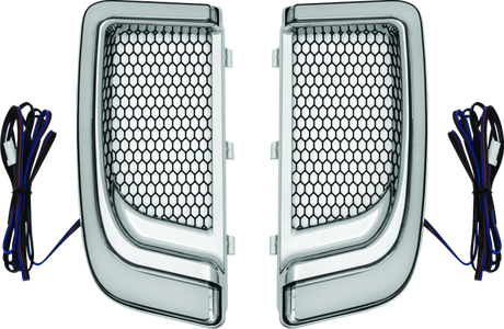Kuryakyn Tracer Lower Fairing Grill Chrome - Cycle City Outdoors