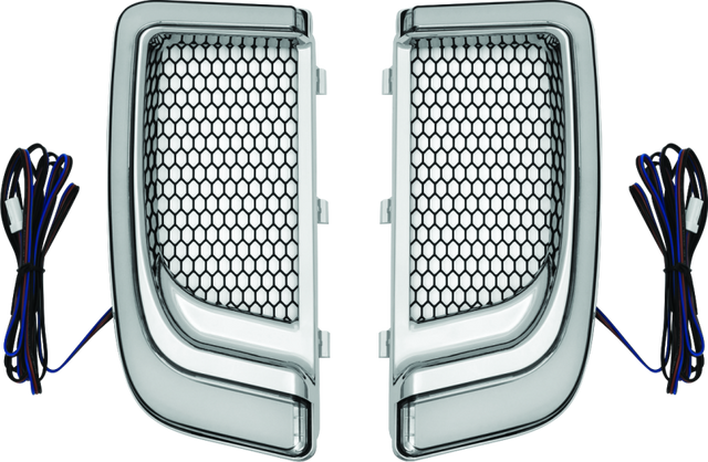 Kuryakyn Tracer Lower Fairing Grill Chrome - Cycle City Outdoors