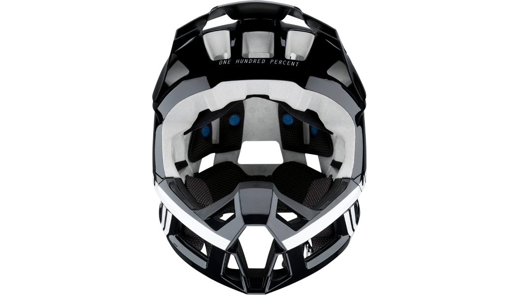 100% Trajecta Bicycle Helmet - Fidlock - Black/White