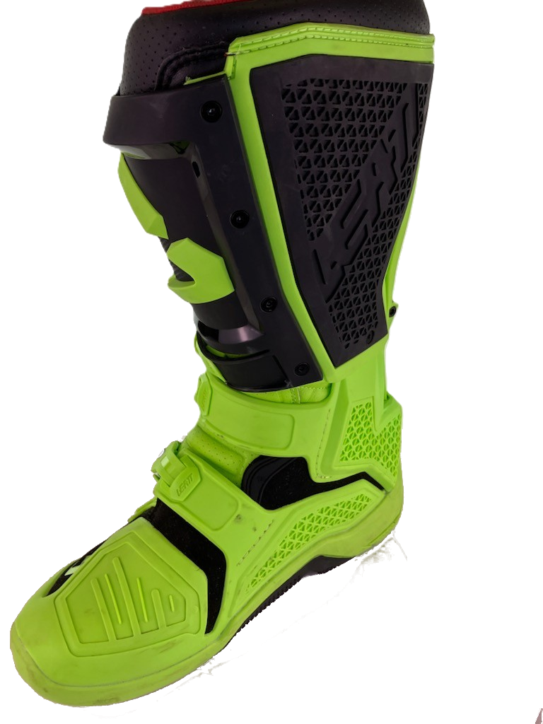 Leatt - Boot Moto 5.5 FlexLock - Lime - 10 Open Box Sample