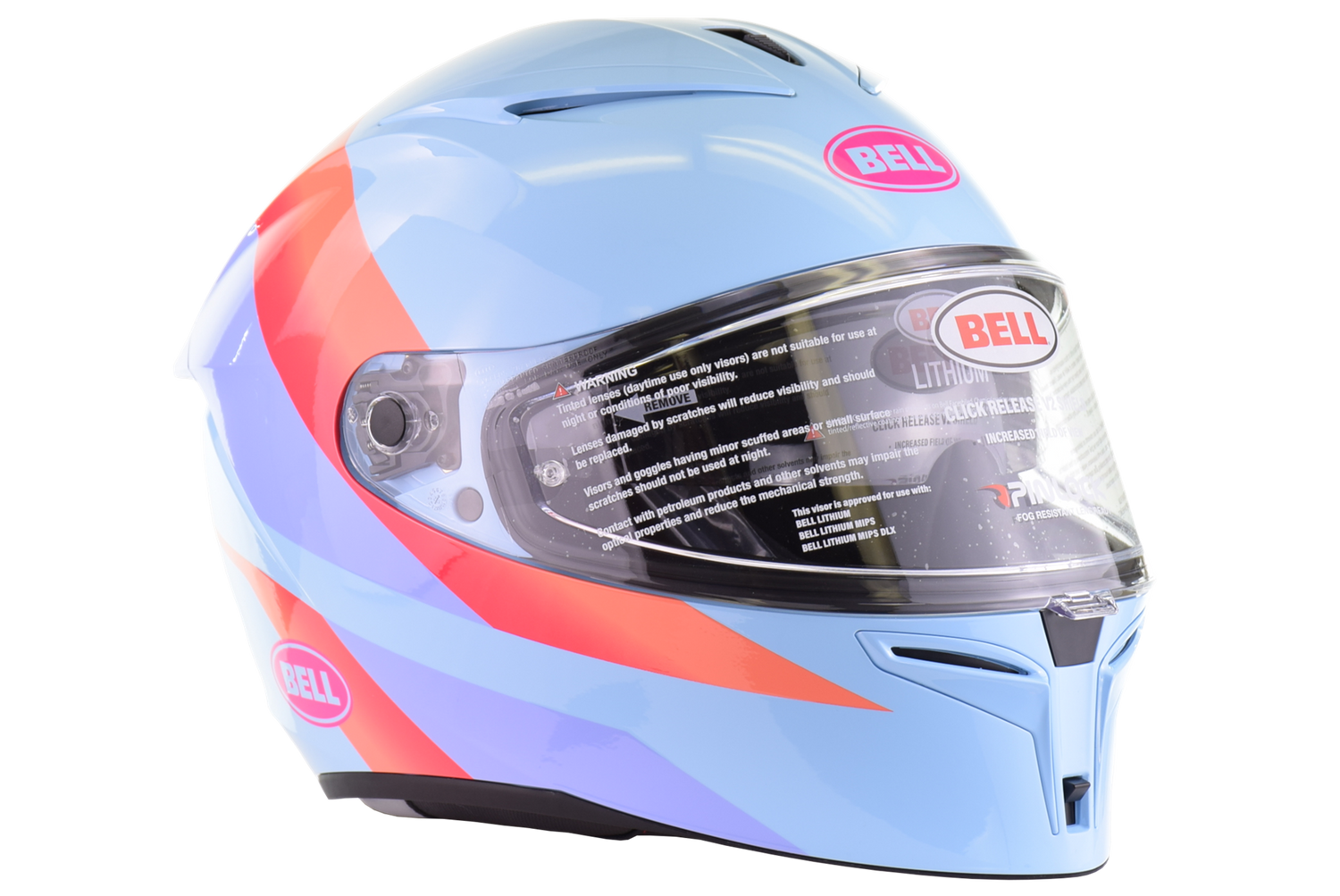 Bell Lithium Passion Helmet - Blue/Pink
