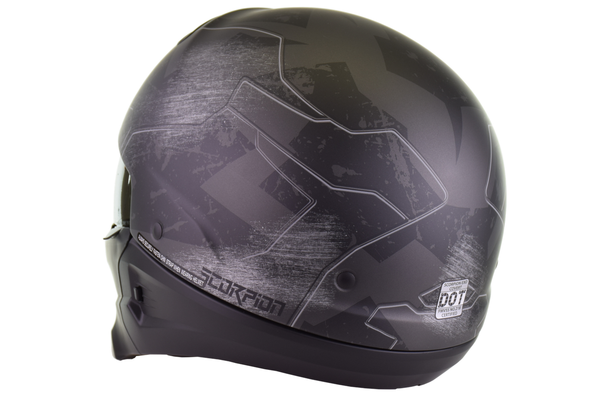 ScorpionEXO - Covert Solid Helmet - Matte Black - Medium (open box)