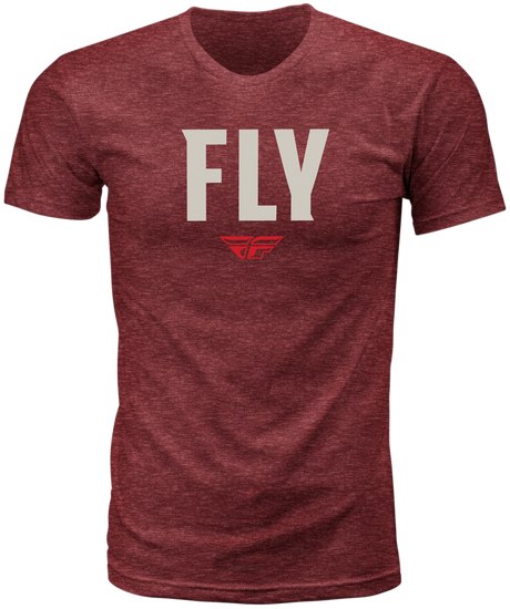Fly Wfh Tee Red Heather Lg - Cycle City Outdoors