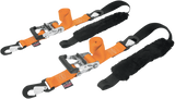 Powertye Mfg. 32529-S Big Daddy Tie-Downs - 2" - 2 Snap-hook Ends - Sewn-in Soft-Tye - Orange