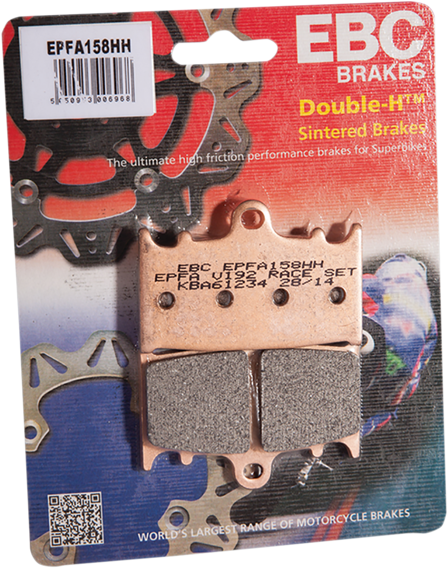 EBC EPFA-HH Series Sintered Front Brake Pads - EPFA158HH (Kawasaki / Suzuki / Vertemati 1989–2023)