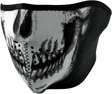 ZAN HEADGEAR Half Mask - Skull Face Glow In The Dark WNFM002HG