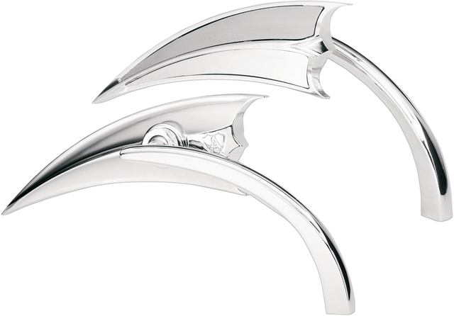 ARLEN NESS Mirror - Micro - Scoop - Side View - Triangle - Chrome - Left 13-060