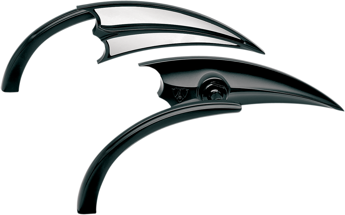 ARLEN NESS Mirror - Micro - Scoop - Side View - Triangle - Black - Left 13-028