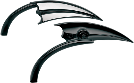 ARLEN NESS Mirror - Micro - Scoop - Side View - Triangle - Black - Left 13-028