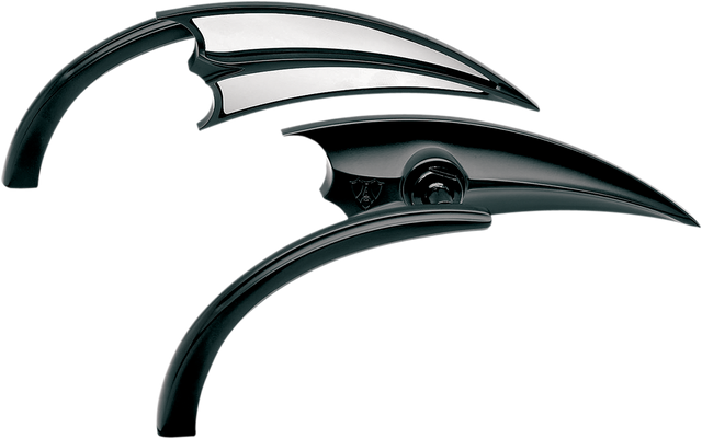 ARLEN NESS Mirror - Micro - Scoop - Side View - Triangle - Black - Left 13-028