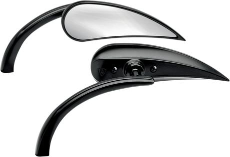 ARLEN NESS Mirror - Micro - Rad 2 - Side View - Teardrop - Black - Left 13-400