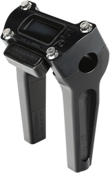 THRASHIN SUPPLY CO. Risers - Straight - 6" - Gauge Cutout - Black TSC-6025-1