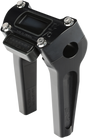 THRASHIN SUPPLY CO. Risers - Straight - 6" - Gauge Cutout - Black TSC-6025-1