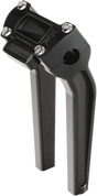THRASHIN SUPPLY CO. Risers - Pull Back - 9-1/2" - Gauge Cutout - Black TSC-9500-1