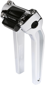 THRASHIN SUPPLY CO. Risers - Pull Back - 9-1/2" - Gauge Cutout - Chrome TSC-9500-3