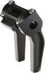 THRASHIN SUPPLY CO. Risers - Pull Back - 6-1/2" - Gauge Cutout - Black TSC-6500-1