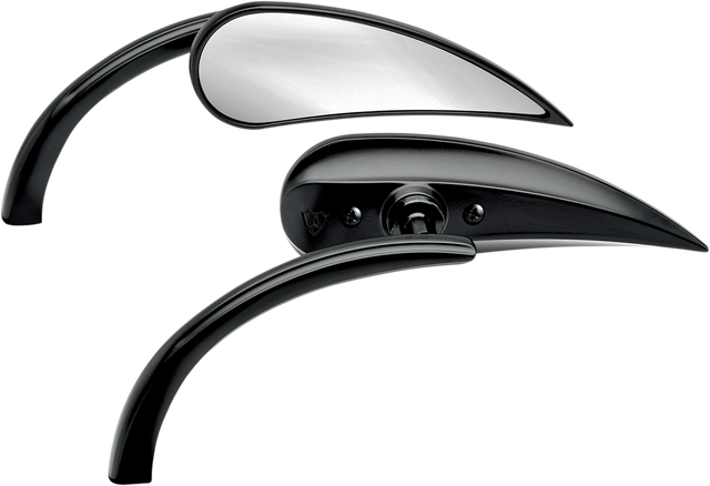 ARLEN NESS Mirror - Micro - Rad 2 - Side View - Teardrop - Black - Right 13-401